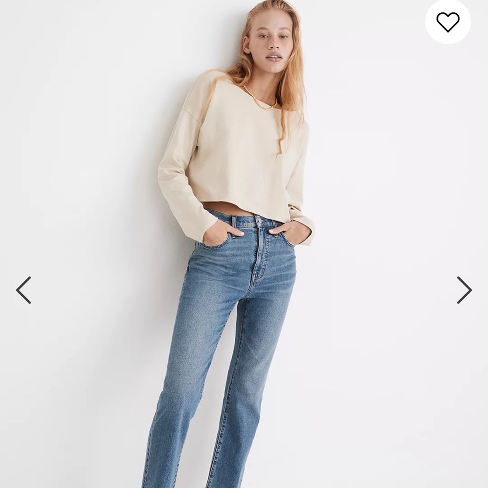 Madewell Slim Demo Bootcut light wash jeans